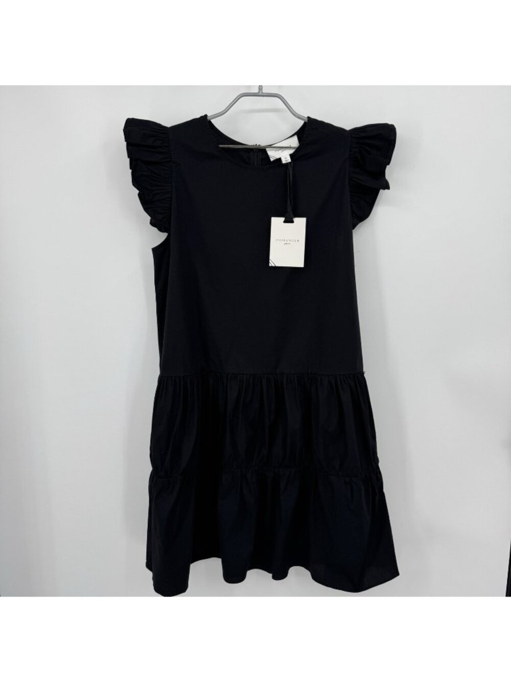 Pomander Place by Tuckernuck Black Corrine Flutter Sleeve Mini Dress size XL NWT
